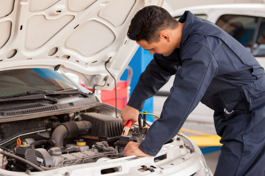 Jump start car battery